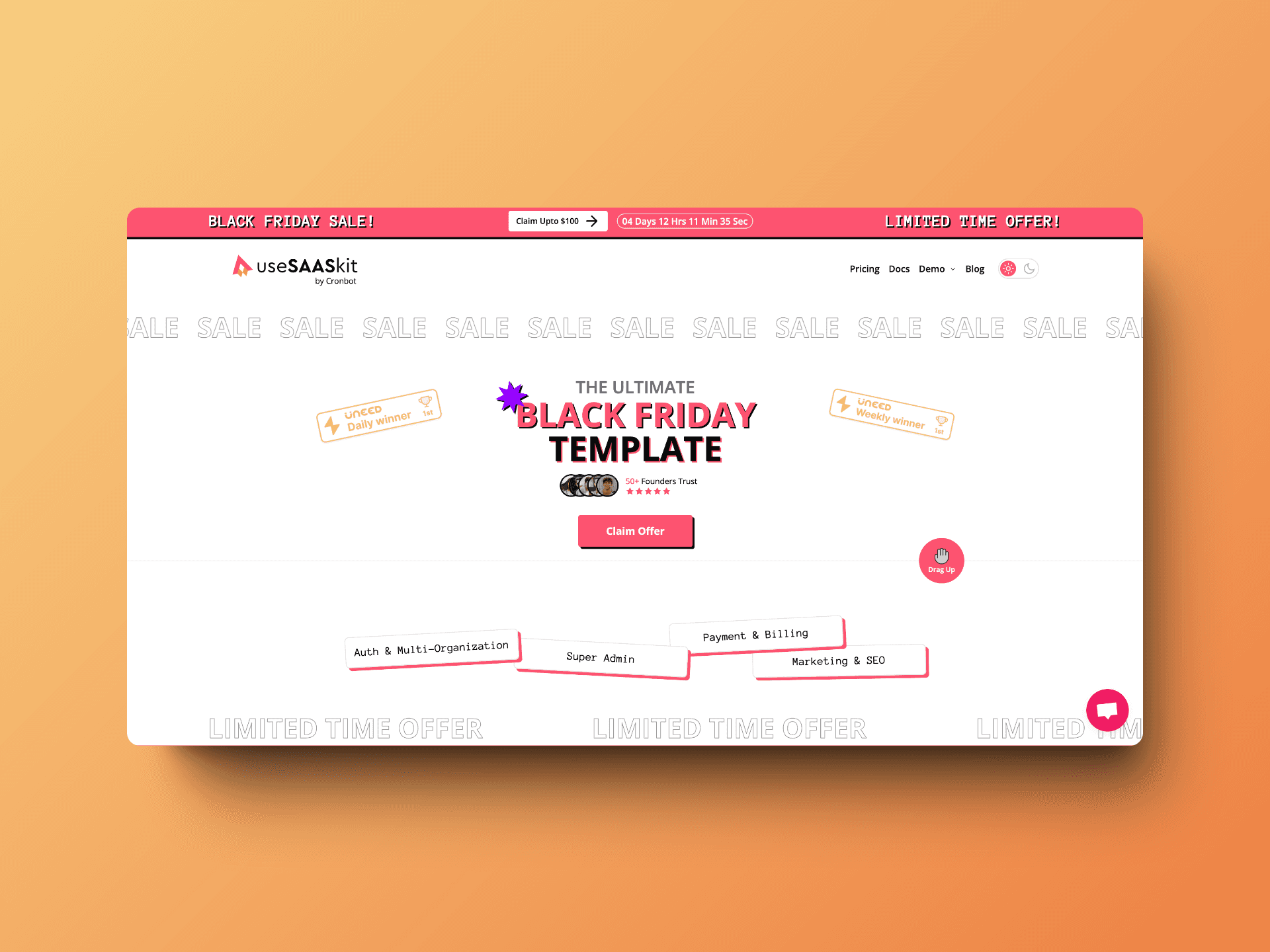 useSAASkit homepage